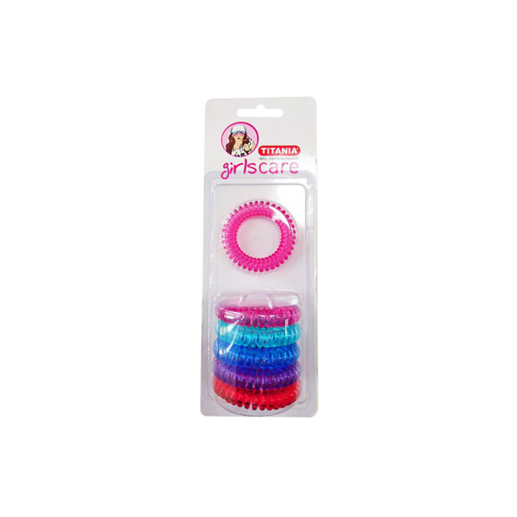 TITANIA-ELASTICS-ANTI-ZIEP-6-PCS-COLOUR-MIX-ART-NR-7992