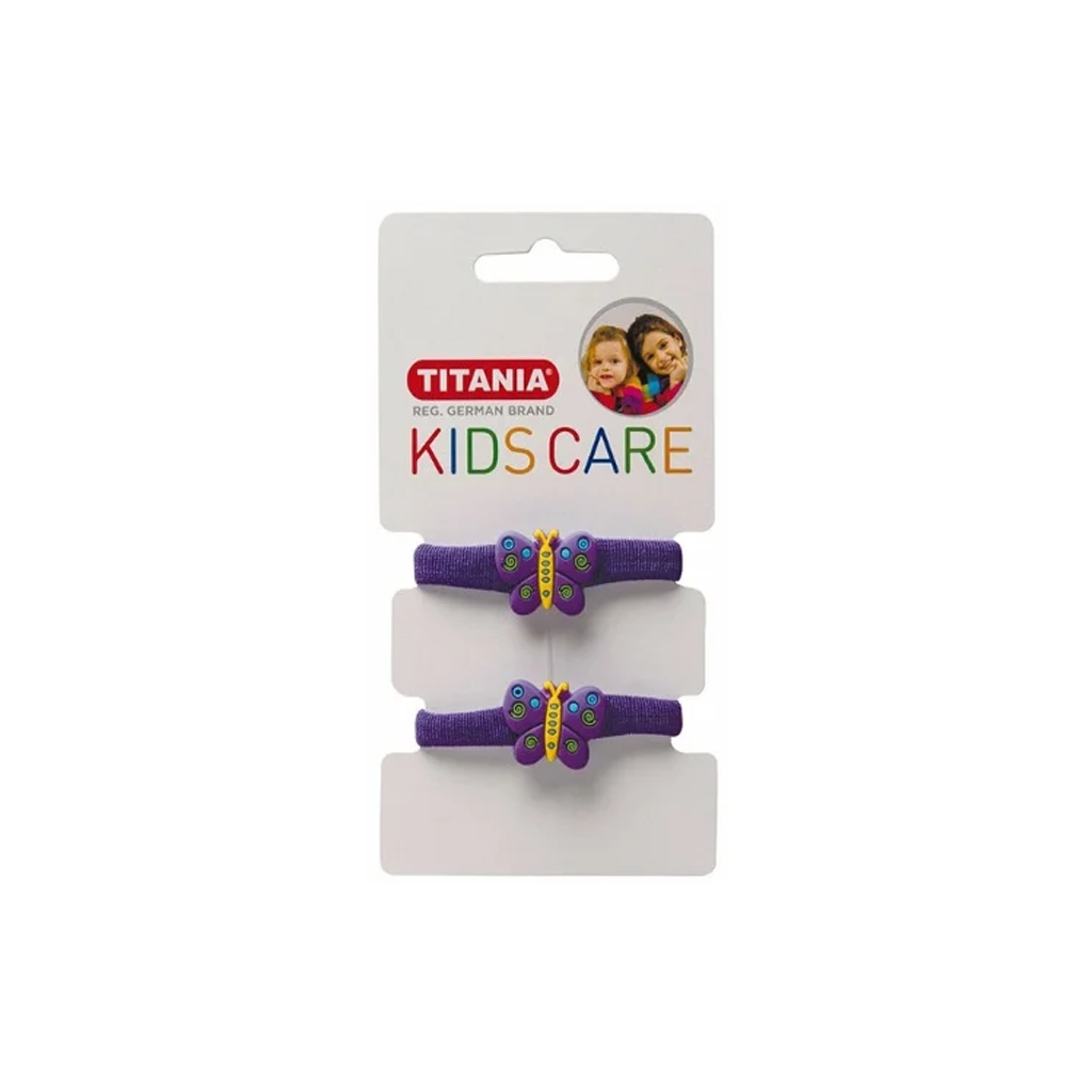 TITANIA-TERRY-PONYHOLDER-BUTTERFLY-2-PCS-PURPLE-ART-NR-8512