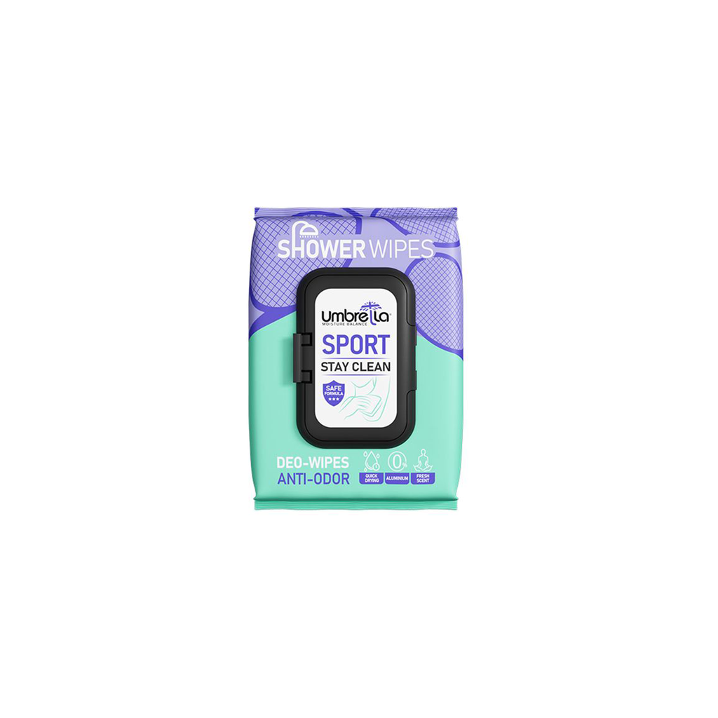 UMBRELLA-SPORT-STAY-CLEAN-SHOWER-WIPES-50-PCS