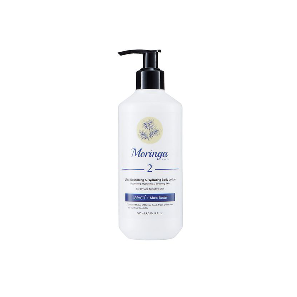Ultra light hydrating body lotion 2 for dry to sensitive skin 300 ml MORINGA EMO