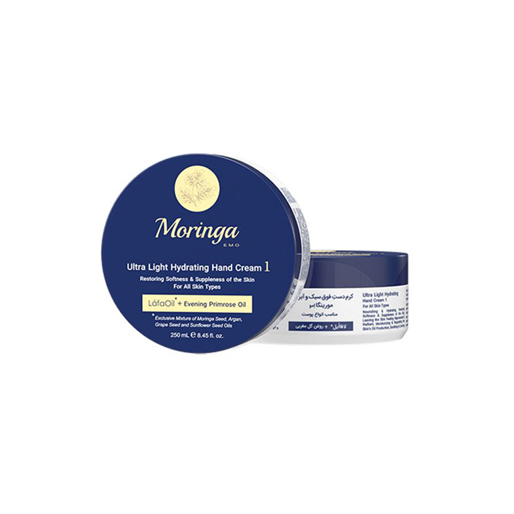 Ultra light hydrating hand cream 1 for all skin types 250 ml MORINGA EMO