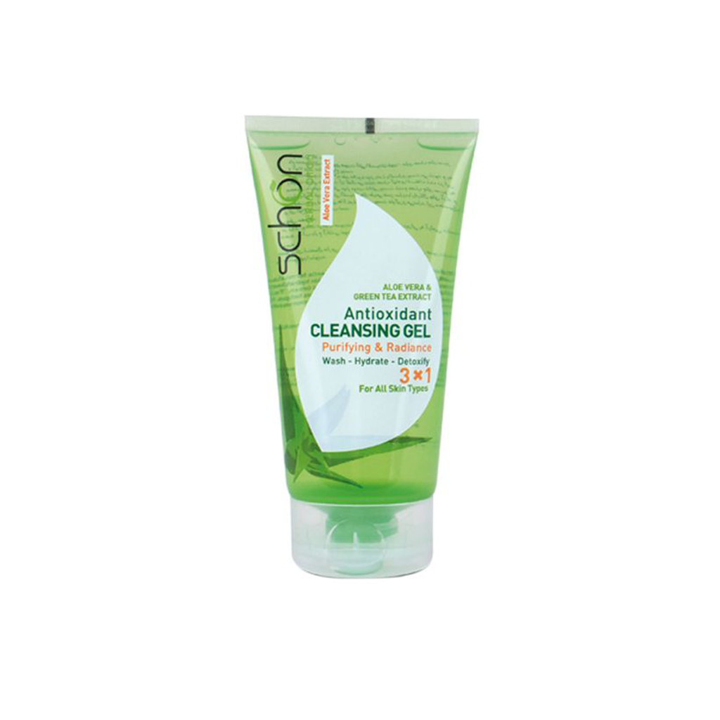 Face-Cleansing-Gel-With-Green-Tea &amp;-Aloevera-SCHON
