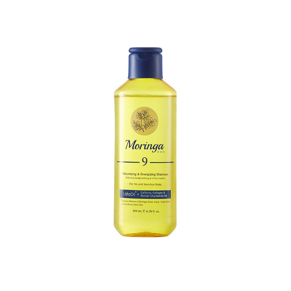 Volumizing &amp; energizing shampoo 9 for hair dry &amp; sensitive scalp MORINGA EMO