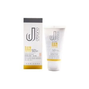 کرم ضد آفتاب SPF50 فاقدچربی(بژ طبیعی) دلانو