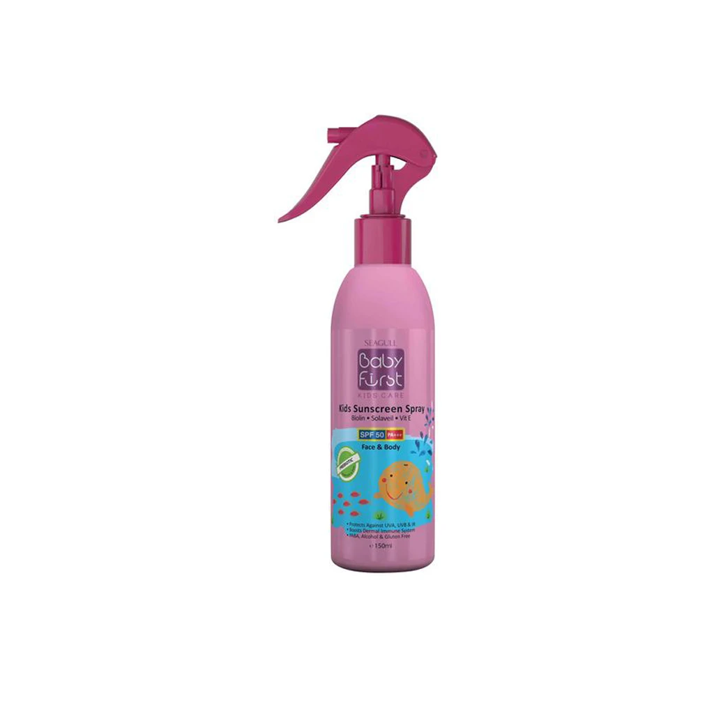 Kids Green Sunscreen Spray SPF50 BABY FIRST