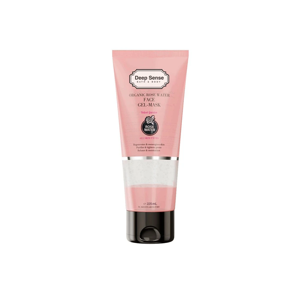 Organic-rose-water-face-gel-mask-DEEP-SENSE