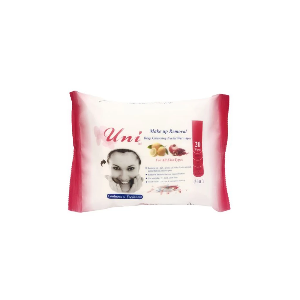 Deep-cleansing-facial-Wet-Wipes-20pcs-UNI-LED