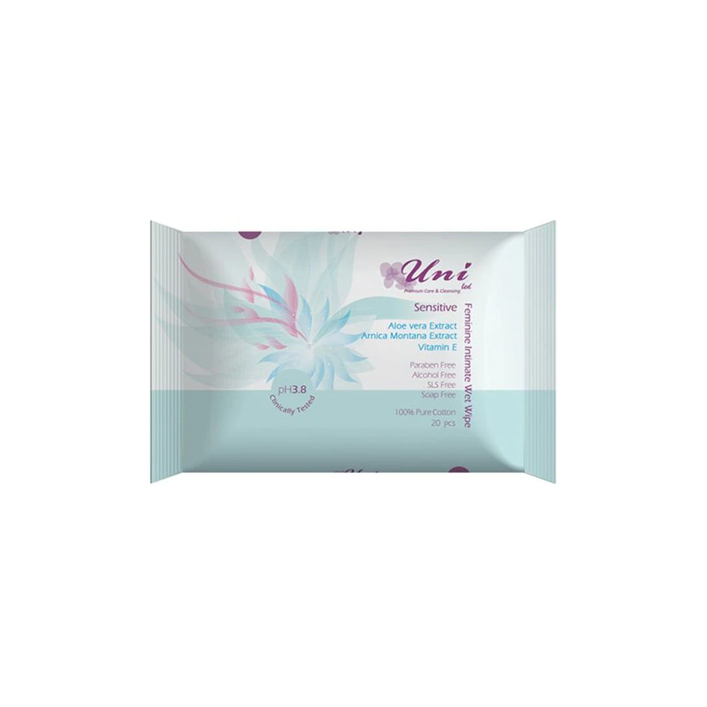 Sensitive-feminine-intimate-wet-wipes-20pcs-UNI-LED