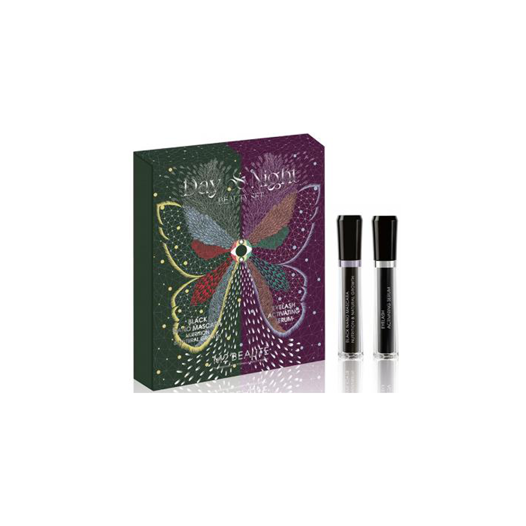 M2-BEAUTE-SET-DAY -&amp;-NIGHT-BLACK-MASCARA-EYELASH-SERUM