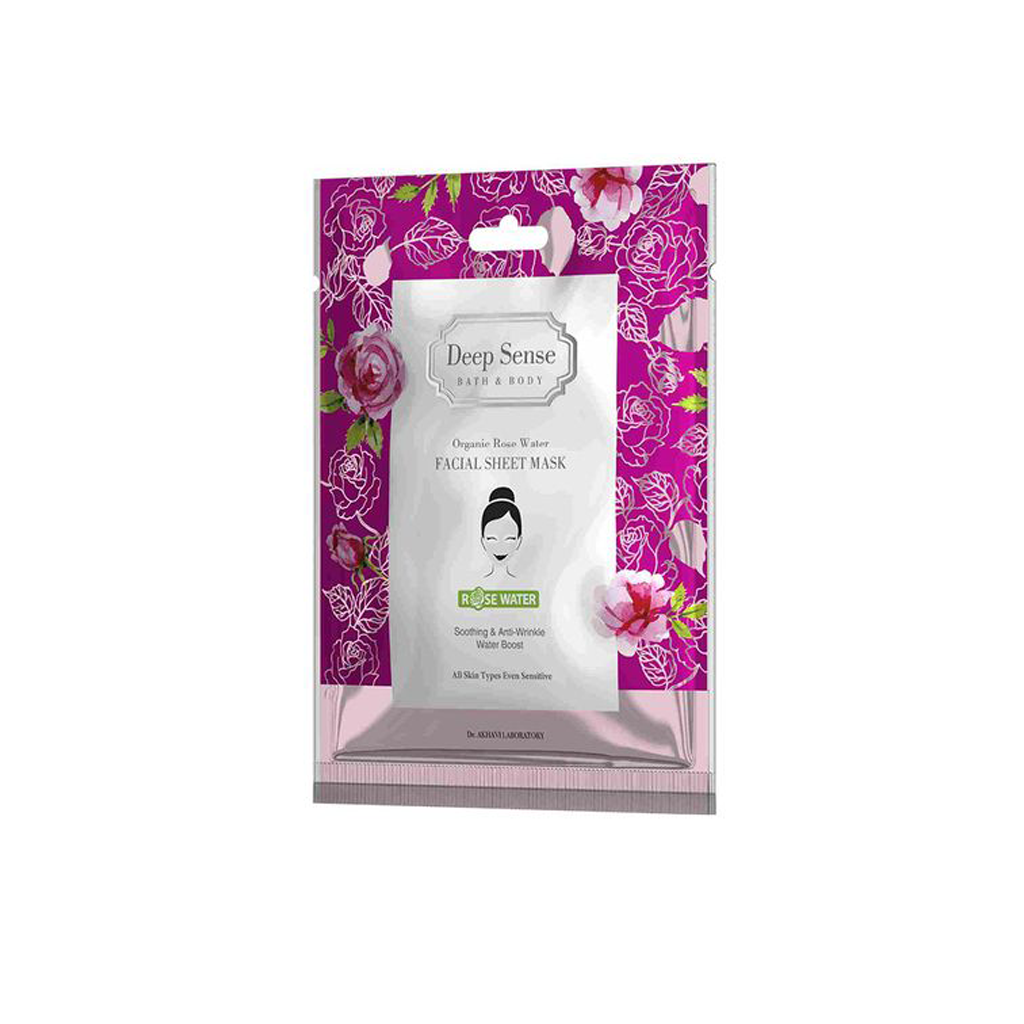 Organic Rose Water Sheet Mask DEEP SENSE