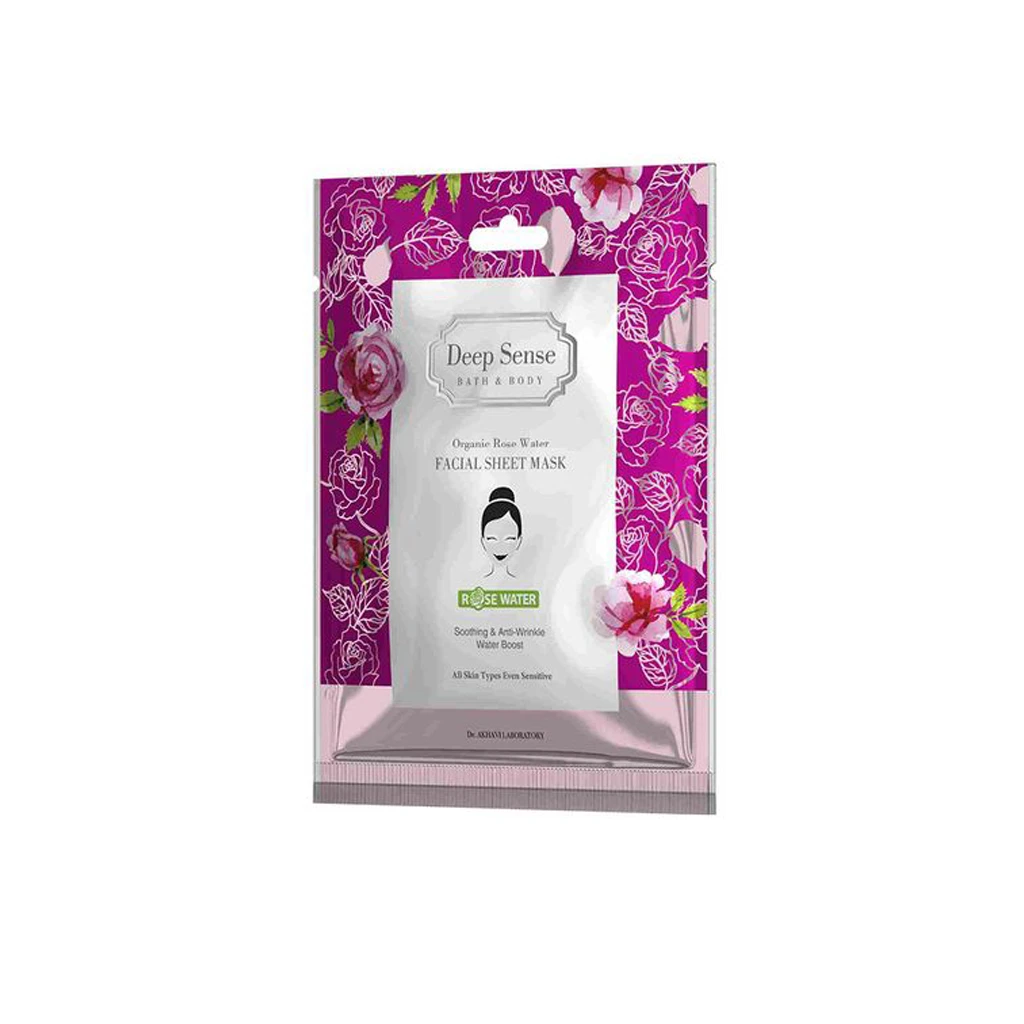 Organic Rose Water Sheet Mask DEEP SENSE