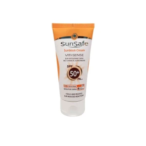 ضد آفتاب بژ طبیعی فاقد جاذب شیمیایی SPF50 سان سیف