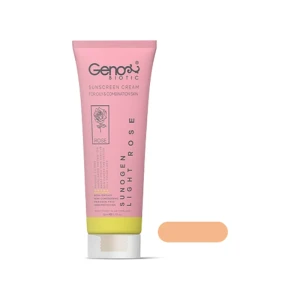 ضد آفتاب لایت رز پوست چرب و مختلط SPF50 ژنوبایوتیک