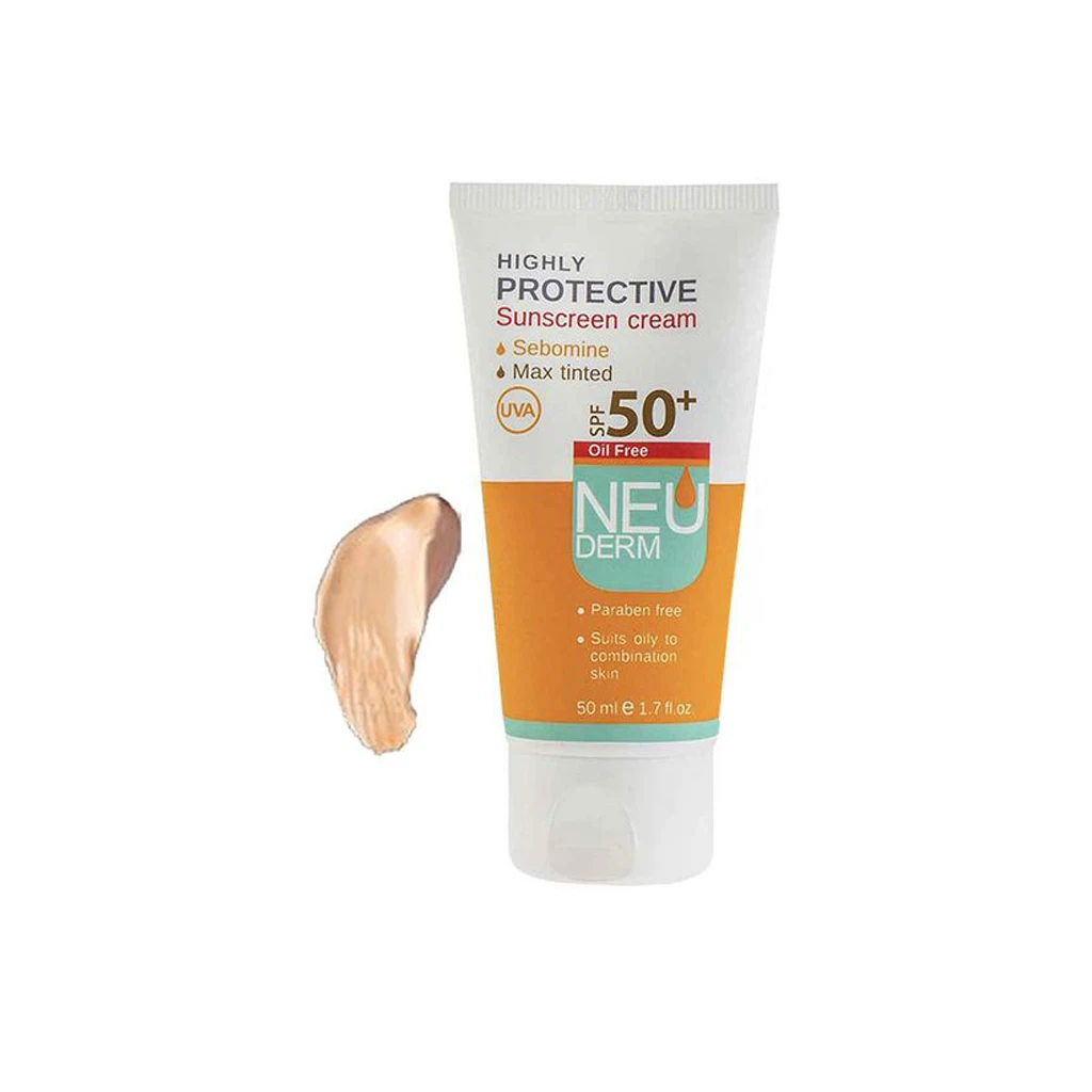 Oil-Free-Sunscreen-Cream-With-SPF50-Dark-BeigeNEUDERM