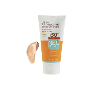 ضد آفتاب رنگی تیره فاقد چربی SPF50 نئودرم