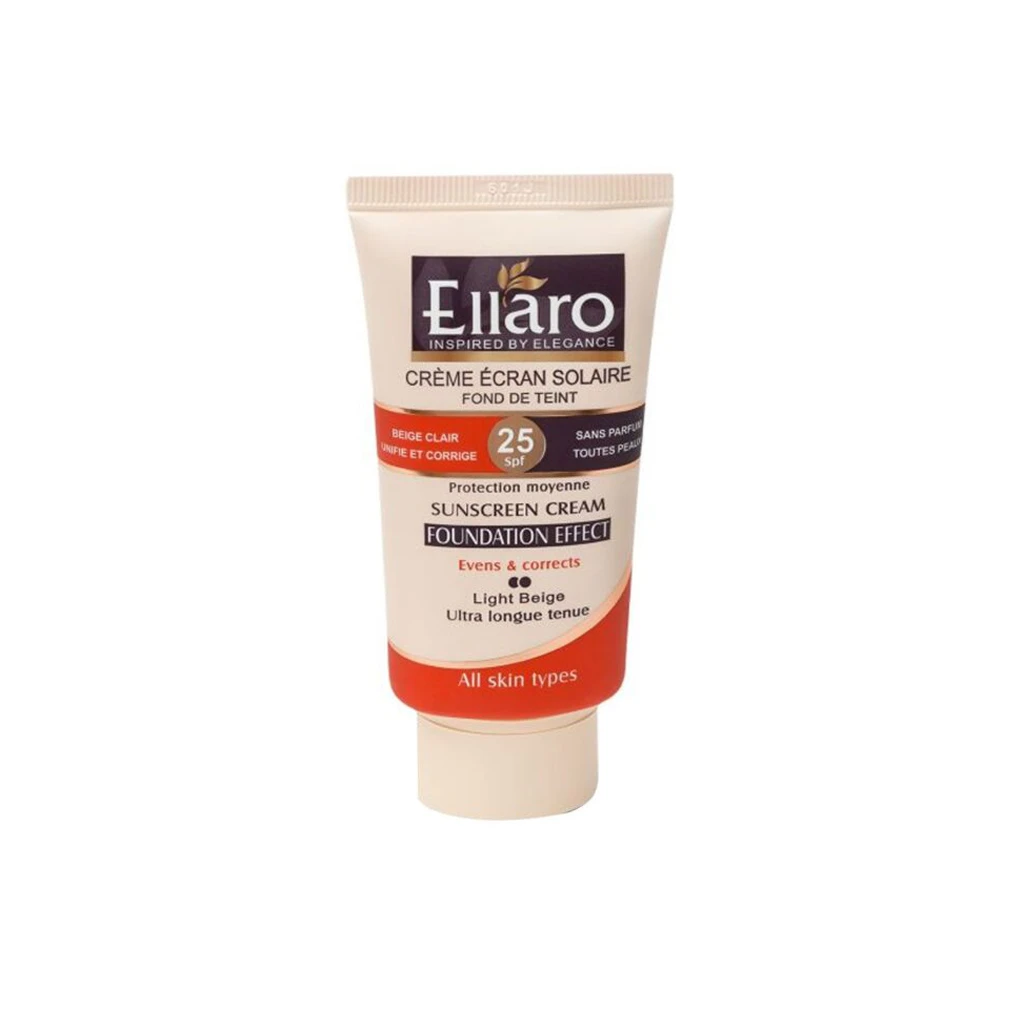 Sunscreen-Cream-SPF-25-Light-Beige-ELLARO