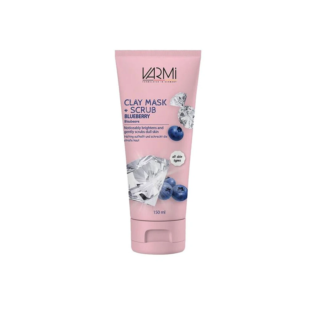 Clay-Mask-&amp;-Scrub-Blueberry-150ml-VARMI