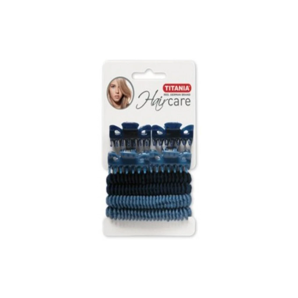 TITANIA-SECTION-CLIPS-4-PCS-AND-HAIR-RIBBONS-WITH-METAL-4-PCS-BLUE-AND-LIGHT-BLUE-ART-NR-8001