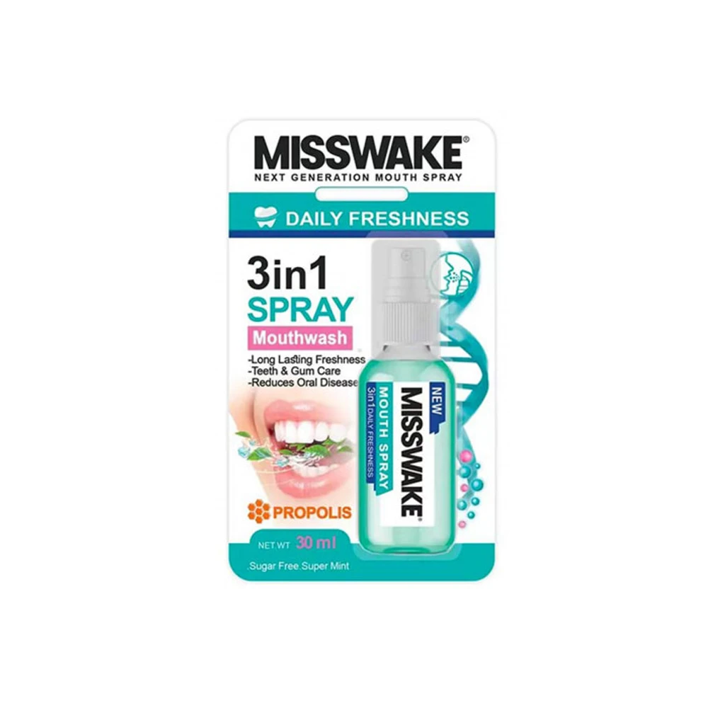 SPRAY MOUTHWASH 3IN1 DAILY 30ML MISSWAKE