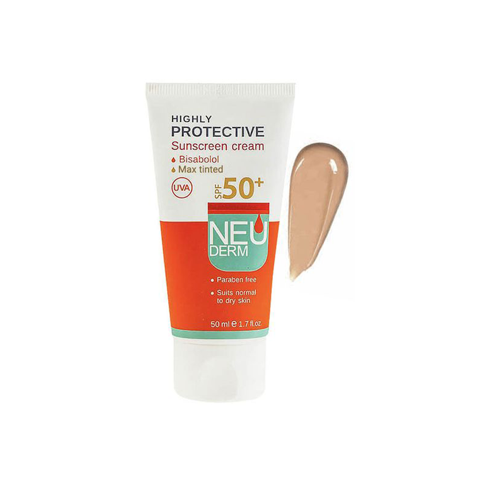 Tiented-SPF50-SunscreenCreamNEUDERM