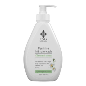 ژل بهداشتی بانوان پمپی حاوی عصاره بابونه 300 میل آدرا