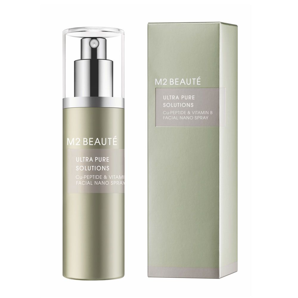 M2 BEAUTE ULTRA PURE SOLUTIONS CU-PEPTIDE &amp; VIT B FACIAL NANO SPRAY 2
