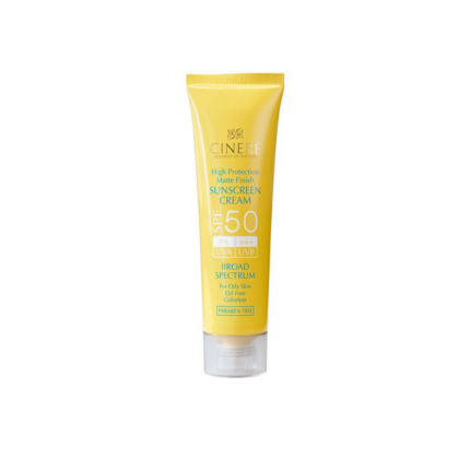 کرم ضد آفتاب بی رنگ پوست چرب SPF50 سینره